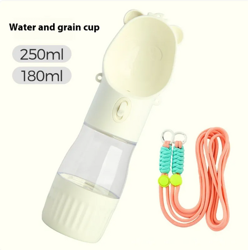 2 In 1 Portable pet Water Bottle and with food container