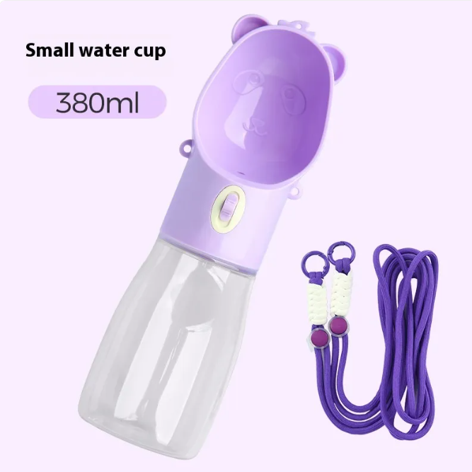 2 In 1 Portable pet Water Bottle and with food container