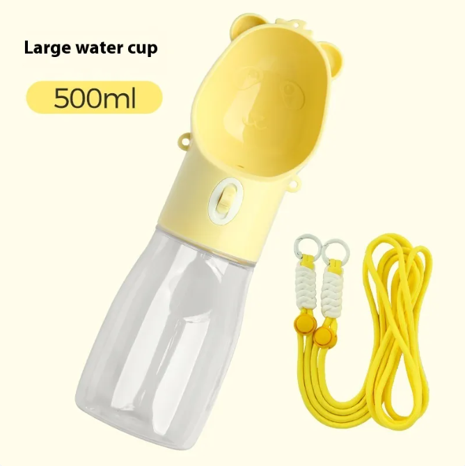 2 In 1 Portable pet Water Bottle and with food container