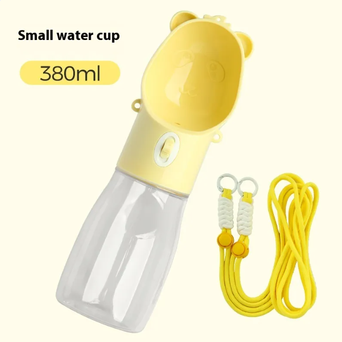 2 In 1 Portable pet Water Bottle and with food container