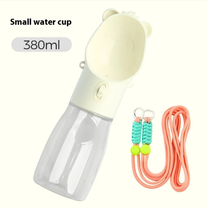 2 In 1 Portable pet Water Bottle and with food container
