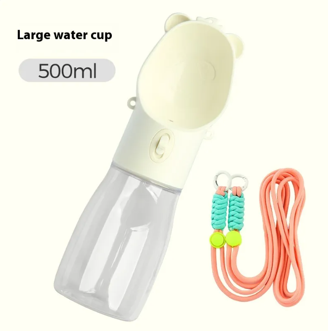 2 In 1 Portable pet Water Bottle and with food container